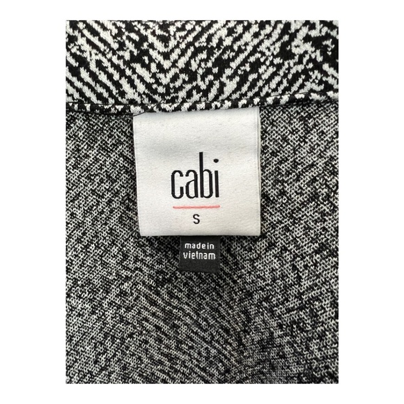 🆕 ⚪️ NWOT CABI Agent Grayscale Herringbone Double Breasted Statement Jacket | S - Picture 10 of 12